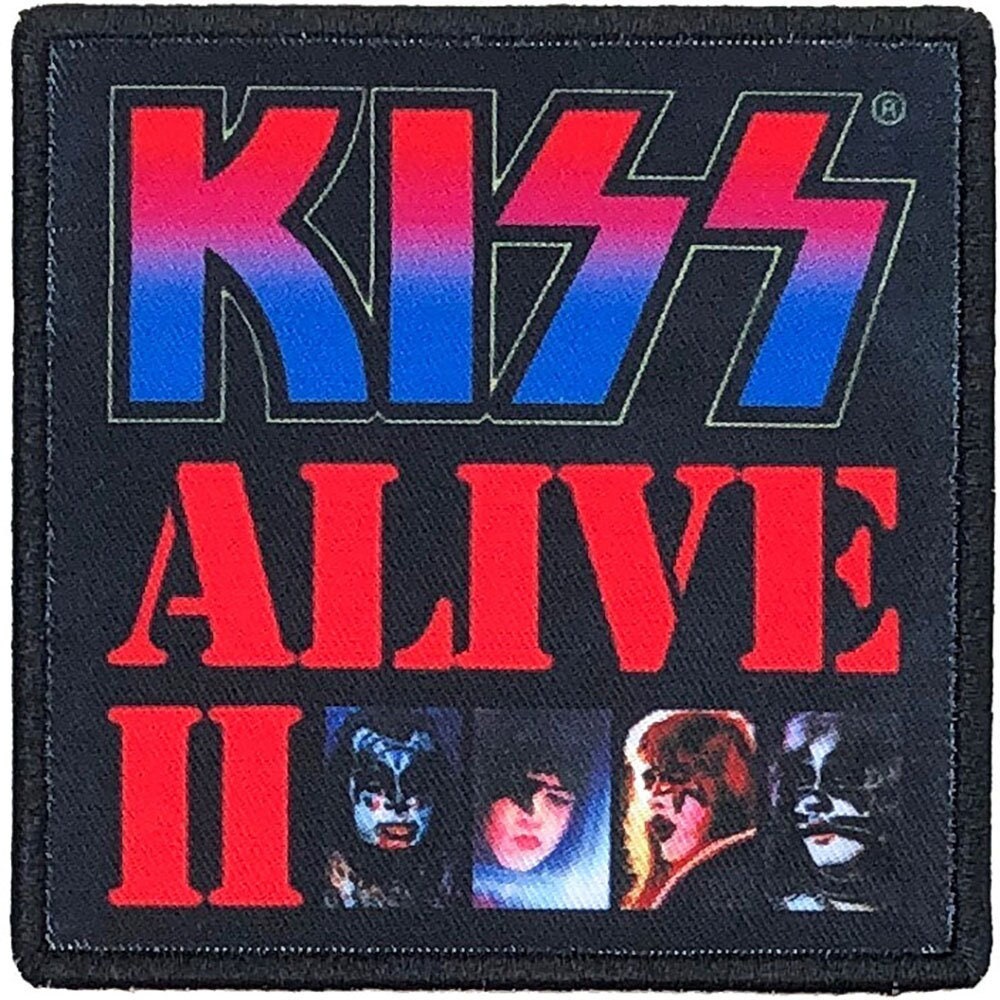 KISS Alive II Patch - 3.5x3.5 Inch - KISS Alive Rock Band Album Cover Embroidered Patch Applique Craft Supply - Officially Licensed