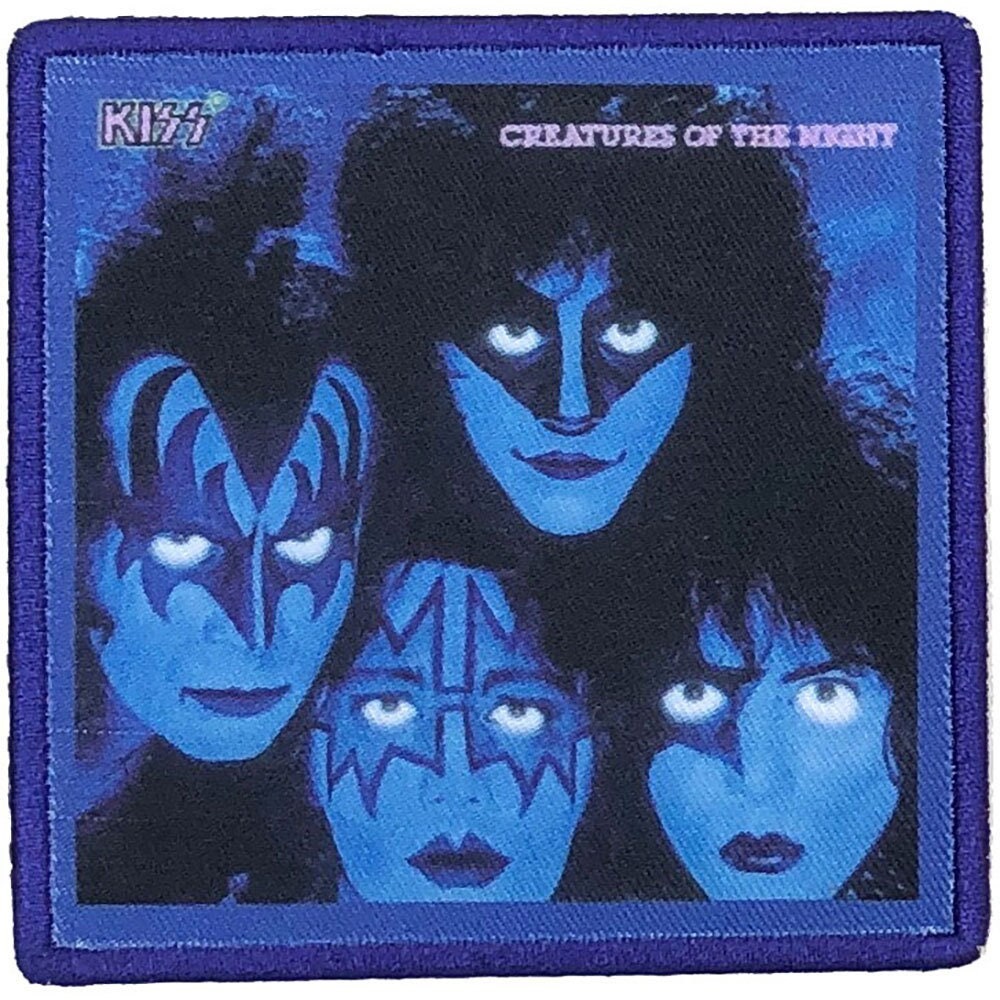 KISS Creatures Of The Night Patch - 3.5x3.5 Inch - KISS Rock Band Album Cover Embroidered Patch Applique Craft Supply - Officially Licensed