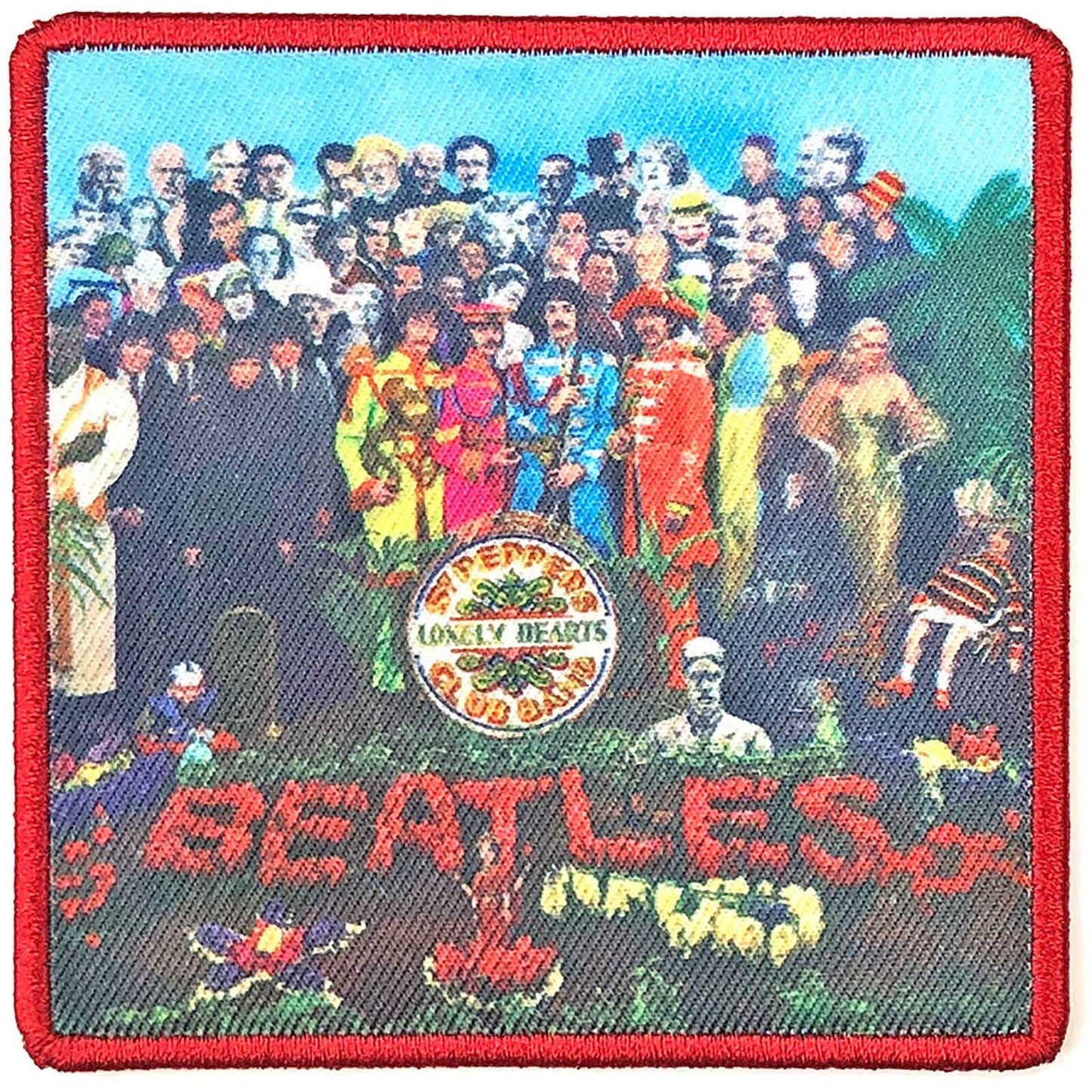 THE BEATLES Patch - 3.25 Inch - Beatles Sgt Pepper's Lonely Hearts Album Cover Embroidered Patch Applique Craft Supply - Officially Licensed