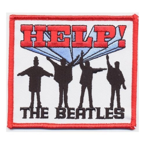 THE BEATLES Patch - 3.5x3.25 Inch - Beatles HELP! Album Logo Embroidered Patch Applique Craft Supply - Officially Licensed