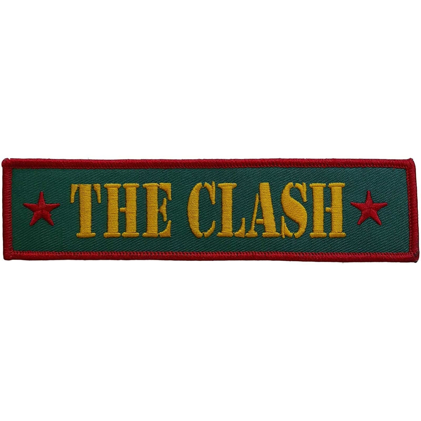 THE CLASH Army Logo Patch - 6x1.5 Inch - Clash Army Logo Rock Band Embroidered Patch Applique Craft Supply - Officially Licensed