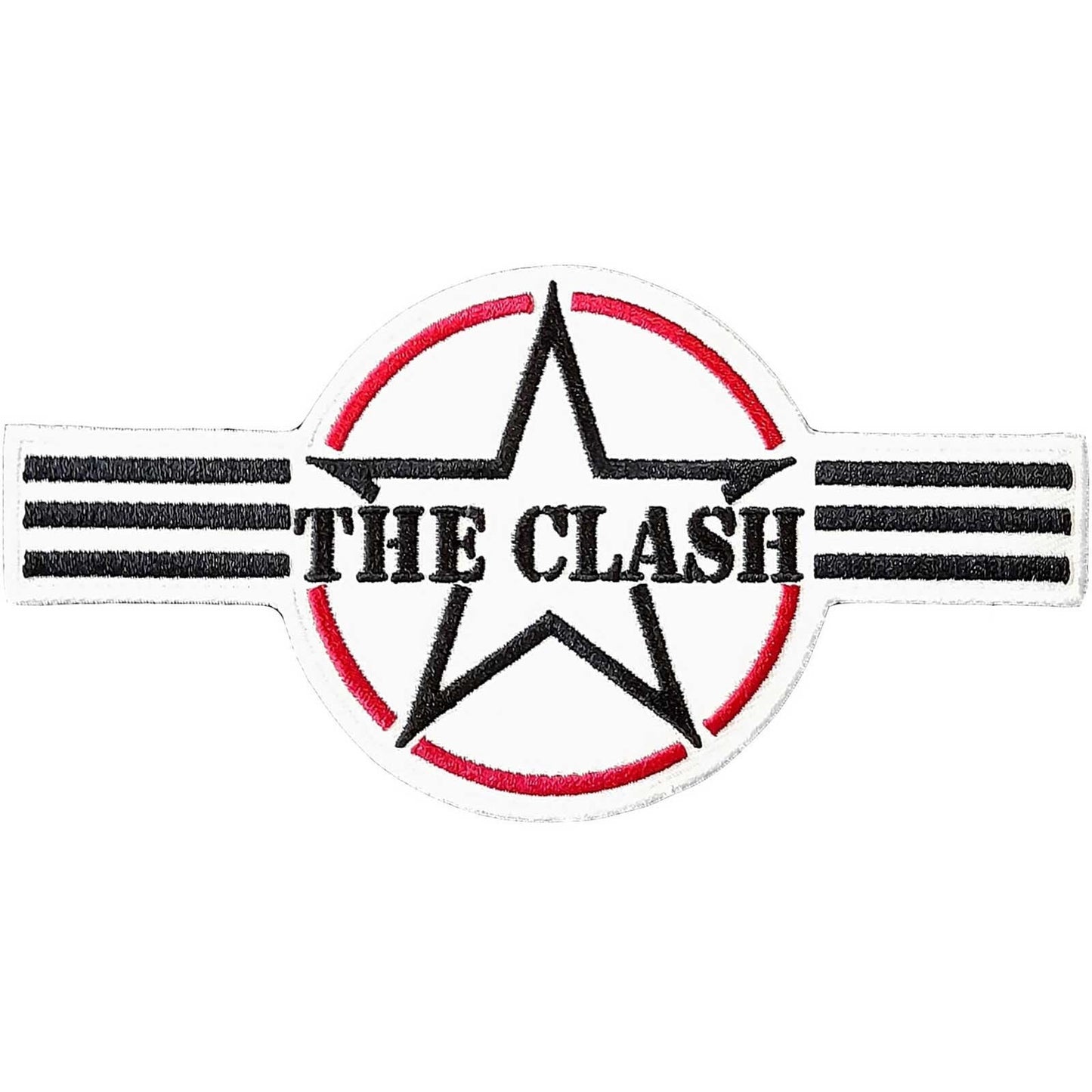 THE CLASH Army Stripes Patch - 6x3 Inch - Clash Army Stripes Rock Band Embroidered Patch Applique Craft Supply - Officially Licensed