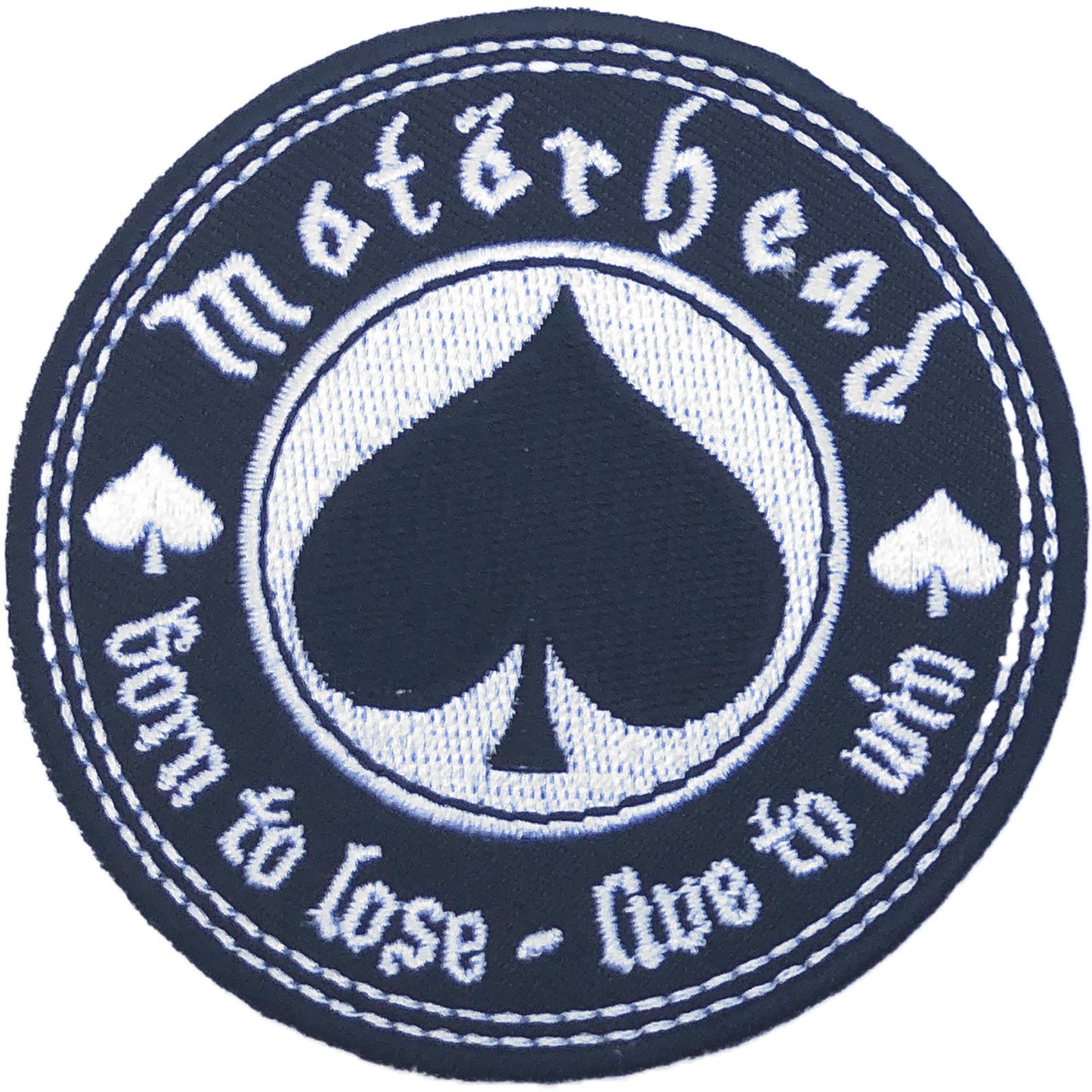 MOTORHEAD Patch - 3 Inch - Motorhead Born to Love Live to Win Rock Band Logo Embroidered Patch Applique Craft Supply - Officially Licensed