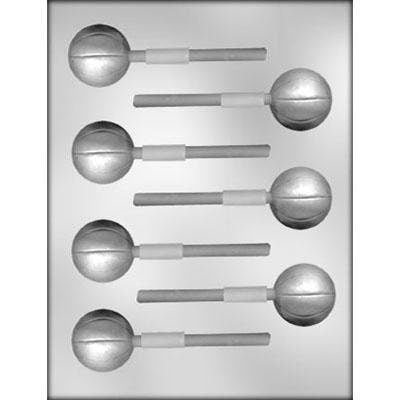 BASKETBALL Sucker Lolly Chocolate Candy Mold -- Sports Basketball Player Hoop Goal Team Craft Supply