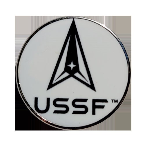 SPACE FORCE Lapel Pin - 0.75 Inch - USSF United States Space Force Enamel Pin for Backpack Tie Shirt Trading Button Pinback Craft Supply