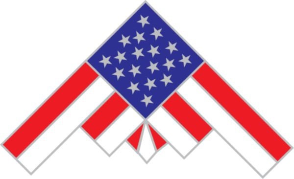 AIR FORCE B2 Bomber Flag Lapel Pin - 0.87 Inch - United States Air Force Enamel Pin Backpack Shirt Trading Button Pinback Craft Supply