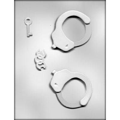 HANDCUFFS Chocolate Candy Mold -- Police Law Enforcement Sheriff Jail Corrections Craft Supply