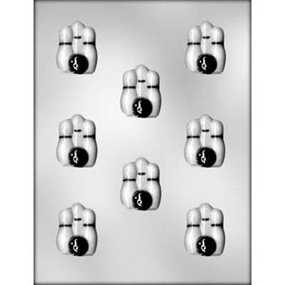 BOWLING PIN & BALL Chocolate Candy Mold -- Bite Size Bowling Sports Bowling League Bowling Alley Craft Supply