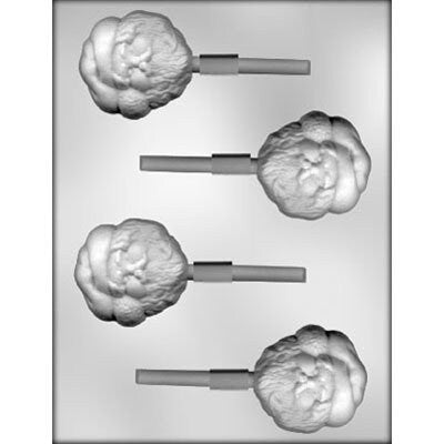 SANTA FACE Sucker Chocolate Candy Mold -- Christmas Christian Santa Claus Holiday Lolly Lollipop Craft Supply